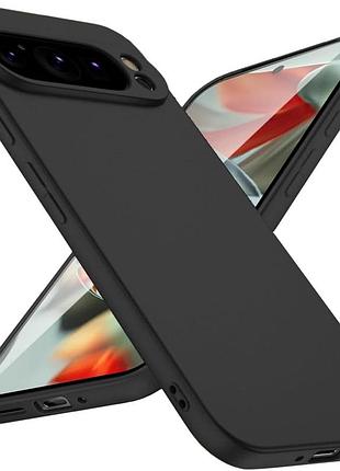 Чехол fiji style для google pixel 9 pro xl силикон бампер с защитой блока камер черный