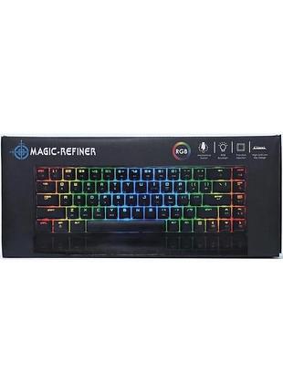 [выставочный экземпляр] механическая игровая клавиатура magic refiner 64% (68 клавиш, led, waterproof)