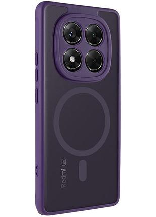 Чехол tpu bloom with magsafe для xiaomi xiaomi redmi note 14 pro 4g purple