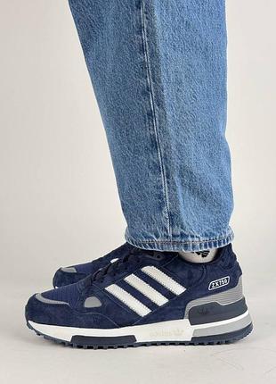 Мужские кроссовки adidas zx 750 navy white