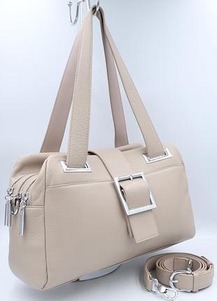 Сумка жіноча шкіряна polina&amp;eiterou c0873h beige