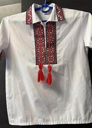 Вишиванка для хлопчика,короткий рукав, 8-10років