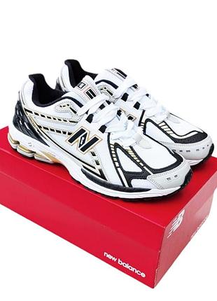 Кроссовки new balance 1906r (женские/человечи) белые демисезонные весна-лето-осень кожа текстиль размер 37-41 новые 1190