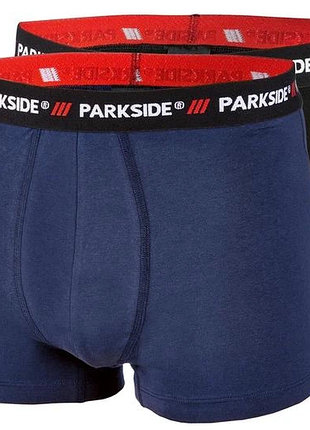 Набор мужских боксерских шорт parkside®, 2 шт в наборе, черные, синие