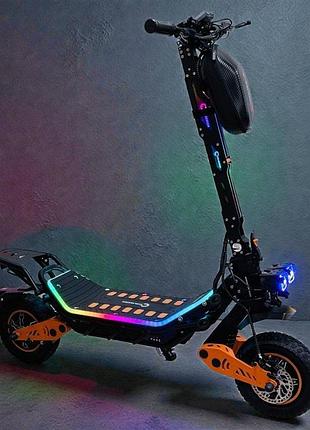 Электросамокат cruzzer g-vagen 2×1500w 60v 20ah до 75 км/ч премиум электроскутер с lcd дисплеем