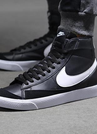 Кроссовки nike blazer high black