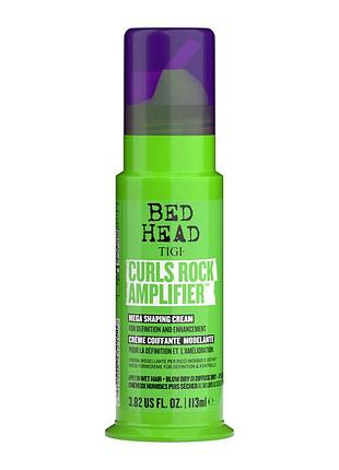 Моделюючий крем для пружності локонів, tigi curls rock amplifier mega shaping cream, 113 мл