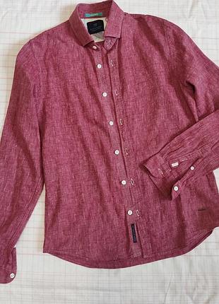 Рубашка лен и хлопок scotch &amp;soda, размер s