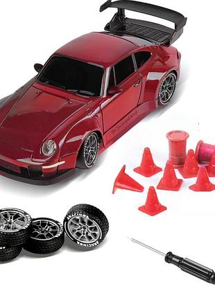 Машинка на радиоуправлении porsche 911 красная для дрифта