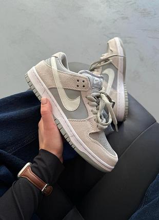 Женские кроссовки nike dunk low grey
