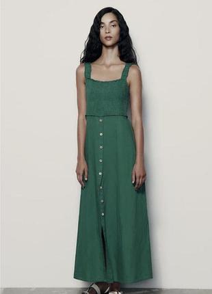 Сукня сарафан лляний zara