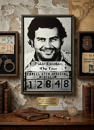 Плакат постер на холсте pablo escobar (пабло эскобар: тур), интерьерная картина на стену 20х30см
