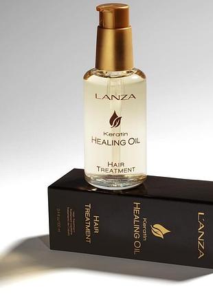 Кератиновий еліксир для волосся l'anza keratin healing oil treatmen 100 мл ланза lanza