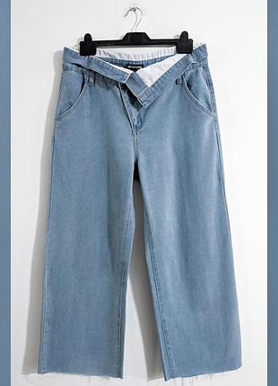 Джинси широкі prettylittlething denim jeans