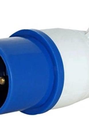 Силовая вилка e.next e.plug.pro.3.32 2p+pe 32а 230 в переносная ip44 синий (p011002)