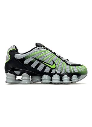 Чоловічі кросівки nike shox tl grey black neon