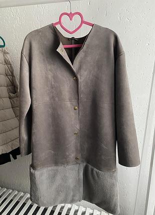 Тренч, жакет, плащ замшевий zara