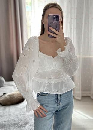Блуза біла  h&m