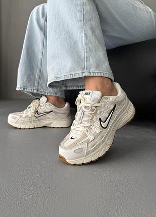 Женские кроссовки nike p-6000 light beige