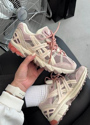😍 женские кроссовки asics gel-sonoma 15-50 white/peach fawn