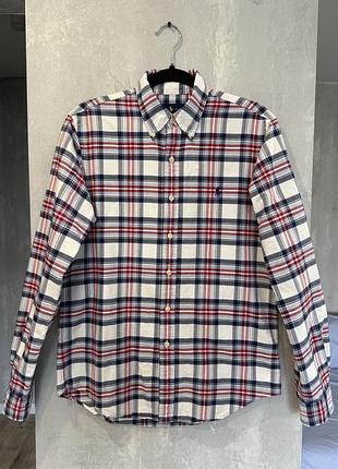 Чоловіча сорочка ralph lauren у клітинку  розмір s 44