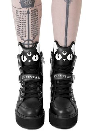Готические ботинки killstar keiko kitty сапоги/кроссовки