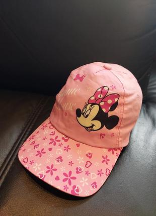 Детская хлопковая бейсболка disney minnie mouse (3-5 лет).