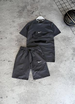 Модный мужской комплект футболка + шорты nike
