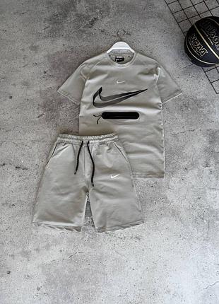 Модный мужской комплект футболка + шорты nike