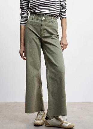 Пастельно-зелені джинси zara 40