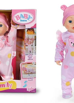 Интерактивная кукла 838426 baby born – первая кроки эмили (43 см)