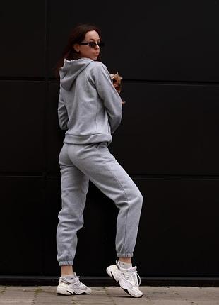 Костюм спортивный nike grey (флис)