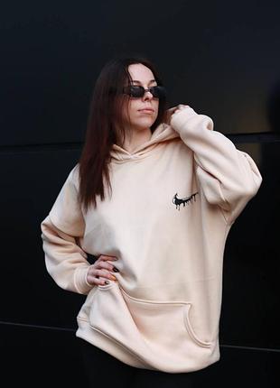 Худі nike beige (фліс) 2