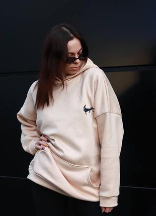 Худі nike beige (фліс) 3