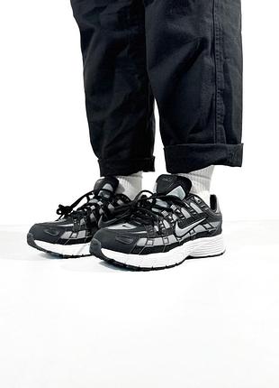 Женские кроссовки nike p-6000 black/white