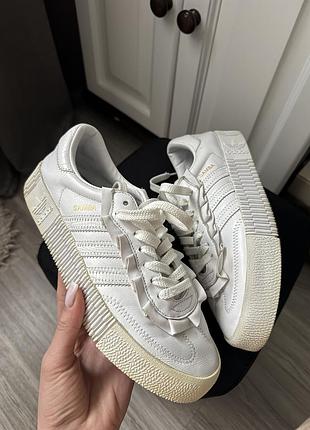 Кеди з натуральної шкіри adidas samba