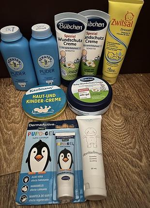 Крем ,присипка ,johnson’s,hipp,bubchen