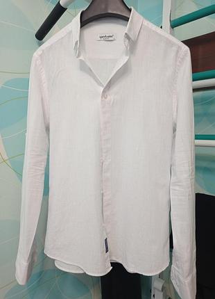 Сорочка чоловіча лляна karavella slim fit