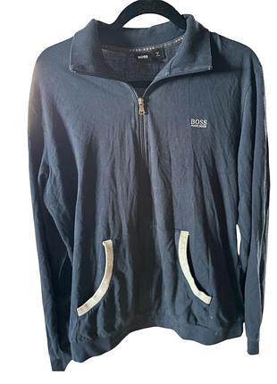 Чоловіча кофта олімпійка hugo boss (quarter-zip) — розмір l