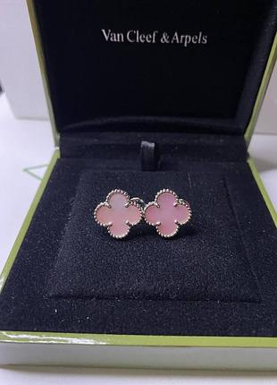 💎new💎брендовые серьги van cleef , vca, клевер, ван клиф ♥️♥️♥️с логотипом