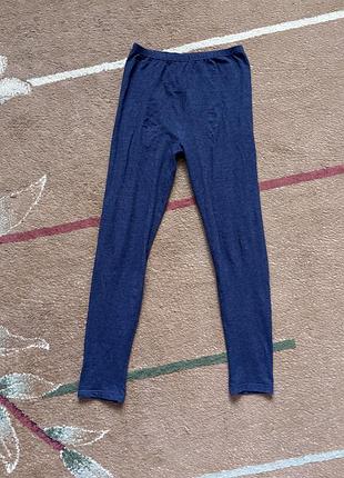 Серые спортивные хлопковые легинсы classic gym line от rehfuss + stocker 38-го размера (s-m)