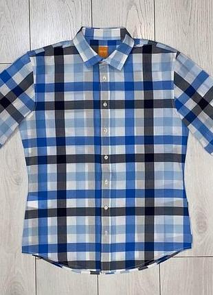 Чоловіча бавовняна сорочка hugo boss orange size l
