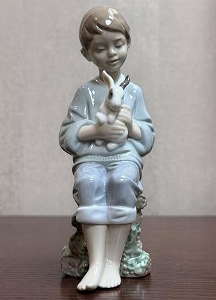 Фарфоровая статуэтка lladro «мой пушистый друг».