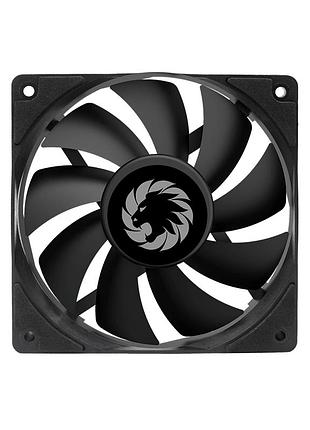 Вентилятор для корпуса gamemax gmx-wfbk-bk, 120 мм, скользящий подшипник, черный
