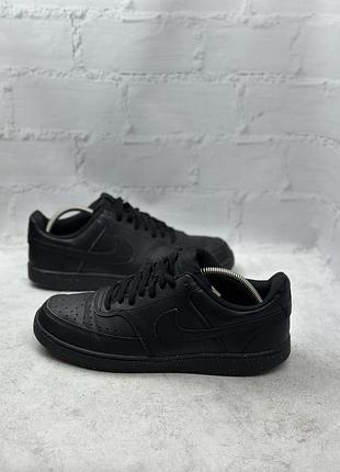 Чоловічі чорні кросівки nike court vision