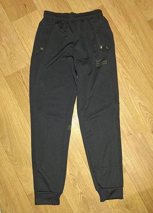 Новые мужские спортивные штаны летние лакост с s 46, м 48, л l 50, xl хл 52 размер 
найк темно синие, манжет