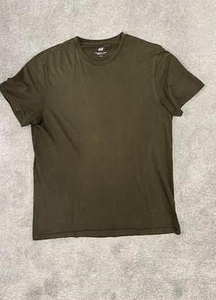 Футболка чоловіча хакі h&m