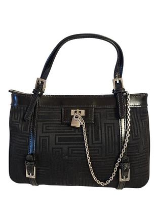 Дивовижна сумочка karen millen logo нейлон + шкіра
