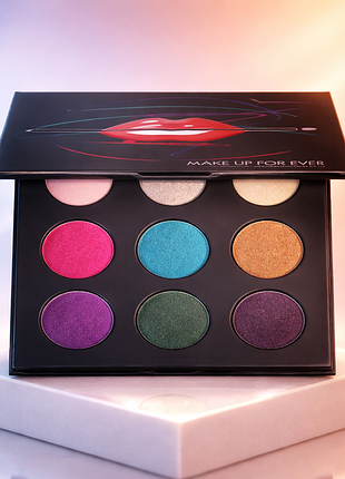 Палитра теней девять цветов make up for ever artist shadows 2