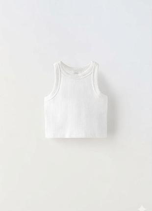 Нова біла майка zara для дівчинки